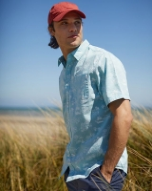 Regular Fit Linen Blend Print Short-Sleeved Shirt 3.00 €