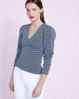 Savida Gigi Stripe V-Neck Top 10.00 €