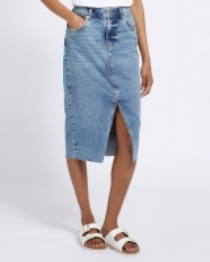 Denim Midi Skirt