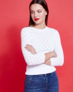 Savida Pointelle Circle Knit Jumper 12.00 €