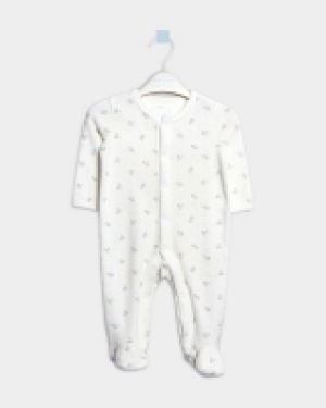 Dunnes Stores  Leigh Tucker Willow Brenda Velour Sleepsuit (Newborn - 23 mo