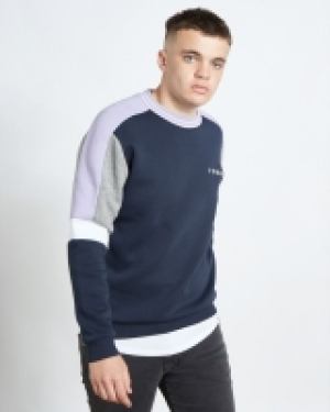 Paul Galvin Purple Panel Sweater