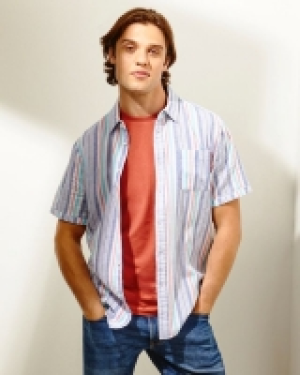Regular Fit Linen Blend Short-Sleeved Shirt 7.00 €