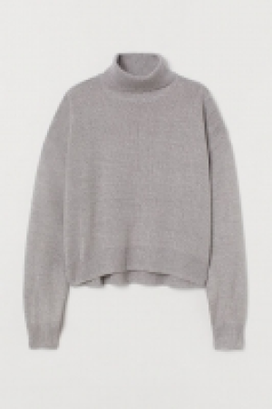 HM  Knitted polo-neck jumper