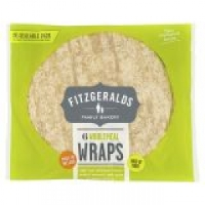 Fitzgeralds Family Bakery White/Wholemeal Pitta 8+ Free
