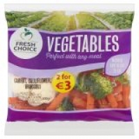 EuroSpar Fresh Choice Broccoli & Carrot & Cauliflower Bag/Fajita Vegetable Mix/Fam
