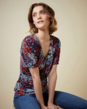 Dunnes Stores  V-Neck Floral Top