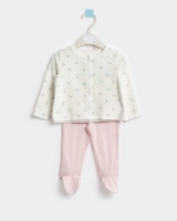 Dunnes Stores  Leigh Tucker Willow Blair Velour and Cotton Baby Set (Newbor