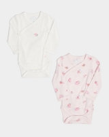 Dunnes Stores  Leigh Tucker Willow Bianca Cotton Vest - Pack Of 2 (Newborn 