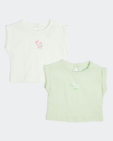 Dunnes Stores  Leigh Tucker Willow Slater Baby T-Shirts - Pack Of 2 (0 mont