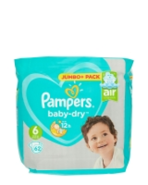 Pampers Baby Dry Size 6 Jumbo Plus - 62 Nappies 9.00 €