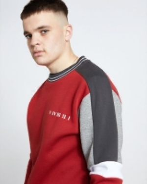 Dunnes Stores  Paul Galvin Red Panel Sweatshirt