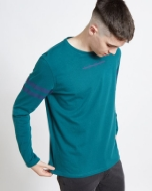Paul Galvin Green Long Sleeve Printed Tee Shirt