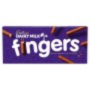 Tesco  Cadbury Fingers Milk Chocolate 114G