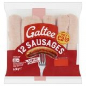 Galtee Smoked/Traditional Back Rashers/Sausages - Price Marked/Blac