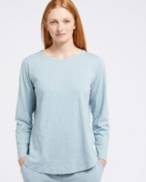 Carolyn Donnelly The Edit Blue Cotton Top