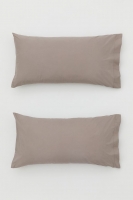 HM  2-pack percale pillowcases
