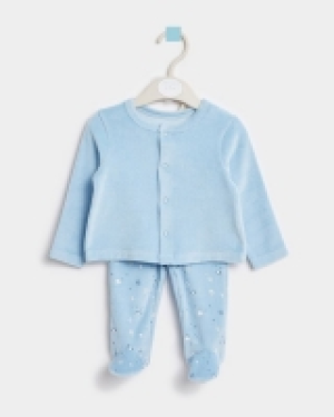 Leigh Tucker Willow Joey Baby Top And Bottom Velour Set (New 7.00 €