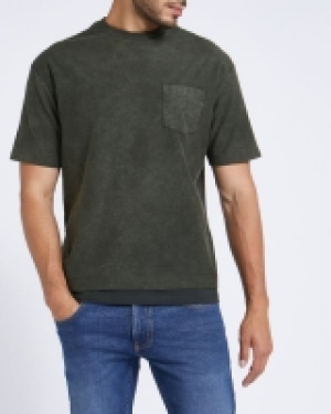 Dunnes Stores  Relaxed Fit Acid Pocket T-Shirt