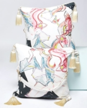 Joanne Hynes The Waiting Girl Cushion-Bag (With Removable St