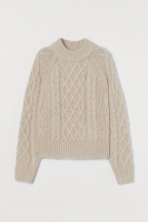 HM  Beaded cable-knit jumper