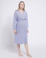Dunnes Stores  Stripe Maternity Dressing Gown