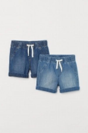 HM  2-pack denim shorts