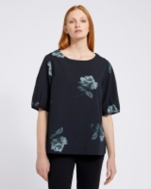 Carolyn Donnelly The Edit Puff Sleeve Printed Top