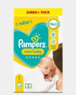 Pampers New baby Size 1 Jumbo - Pack Of 80 9.00 €