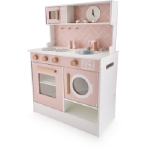 Little Town Pink Wooden Toy Kitchen