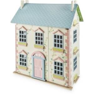 Little Town Pink Wooden Dolls House