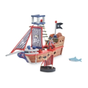 Little Town Wooden Pirate Ship