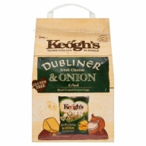 Centra  KEOGHS IRISH CHEESE & ONION 6 PACK 180G