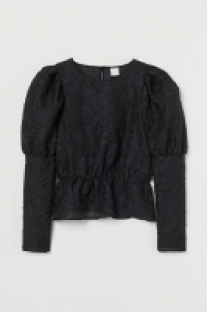 HM  Jacquard-weave blouse