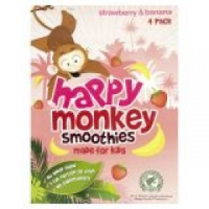 Happy Monkey Smoothies Strawberry & Banana