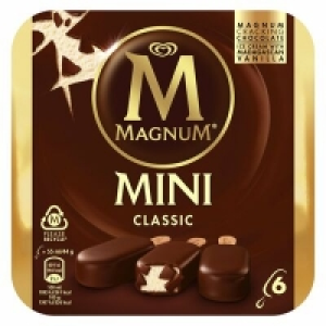 Magnum Mini Classic Ice Cream 6 Pack 330ml