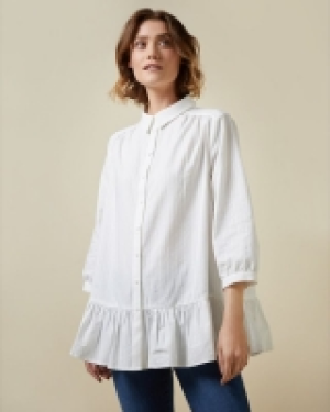 Dunnes Stores  Drop Hem Shirt