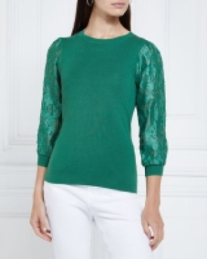 Gallery Marais Jacquard Sleeve Jumper