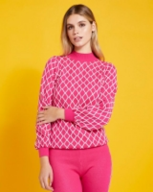 Dunnes Stores  Savida Diamond Pattern Knit Jumper