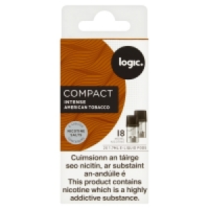 Logic Compact Intense American Tobacco E-liquid Pods 18mg 3.50 €