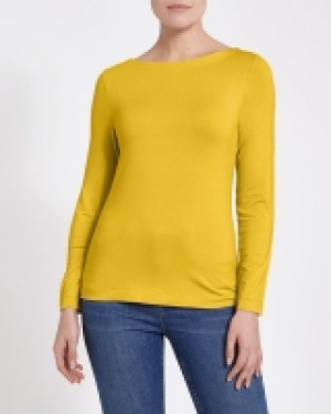 Long-Sleeved Boat-Neck Top 7.00 €