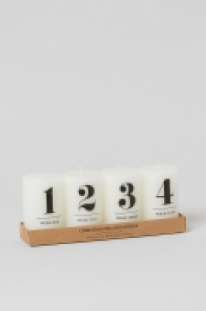 HM  4-pack pillar candles