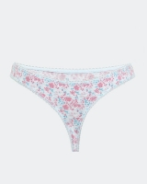 Print Cotton Rich Thongs - Pack of 5