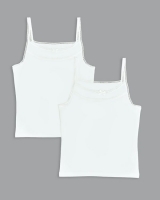 Dunnes Stores  Paul Costelloe Living Vest Ivory - Pack Of 2 (5-13 years)