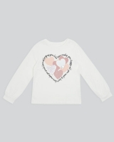 Dunnes Stores  Heart Long-Sleeved Top (2-8 years)
