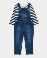 Dunnes Stores  Star Dungaree Set (0 months - 3 years)