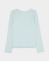 Dunnes Stores  All Over Print Rib Long-Sleeved Top (2-8 years)