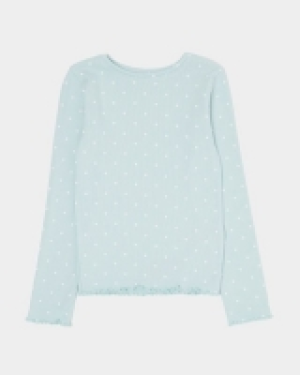 Dunnes Stores  All Over Print Rib Long-Sleeved Top (2-8 years)