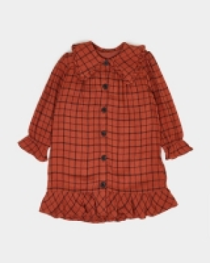 Girls Check Frill Dress (2-8 years)