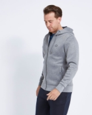 Paul Costelloe Living Grey Double Faced Zip Up Hoodie